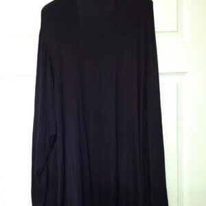 Coldwater Creek Sweater Womens 2X Purple Open Front Long Sleeve Rayon/Spandex.
